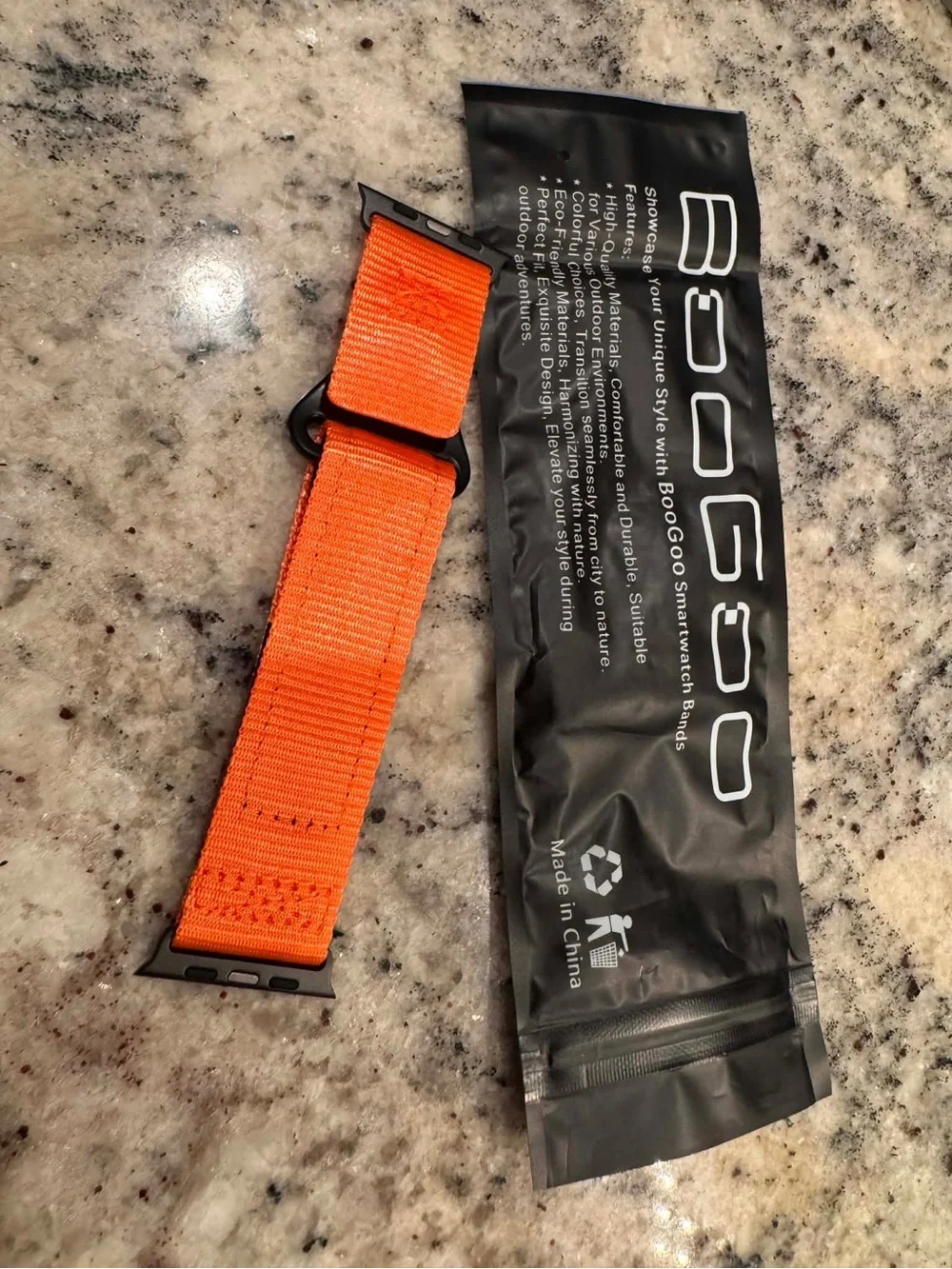 Amazon Orange Nylon Sport Loop Smart Watch Band